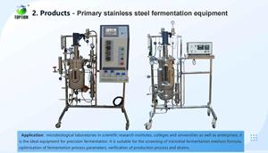 Équipement de fermentation ADC standard GMP 10L-50L bioréacteurs de cellules de mammifère CIP SIP/tension 220V avec composants de base PLC - Product Image 6