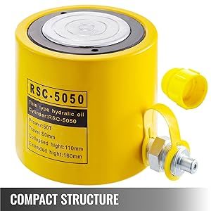 50T <strong>Hydraulic</strong> Cylinder <strong>Jack</strong> 50mm Stroke <strong>Porta</strong> <strong>Power</strong> Ram Lifting Industrial Tool Retract Automatically Building Construction - Product Image 6