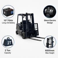Forklift Listrik Mini Baru Dijual Kapasitas 2-3 Ton dengan Baterai Asam Timbal Lithium Ion Ban Solid dengan Sertifikasi CE