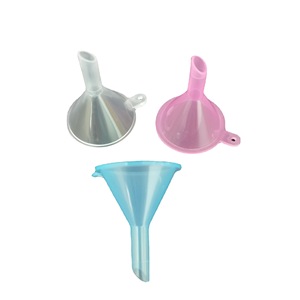 Plastic <b>Mini</b> Funnels For <b>Perfume</b> Lotion Dispensing Small Size Cosmetic Packaging Blue Color - Product Image 3