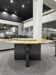 <span class=keywords><strong>Mesa</strong></span> <span class=keywords><strong>redonda</strong></span> doble Naturaleza <span class=keywords><strong>Mesa</strong></span> de piedra de lujo Muebles Pandora Comedor elegante Piedra de mármol Fabricante de muebles de piedra Premium - Product Image 4