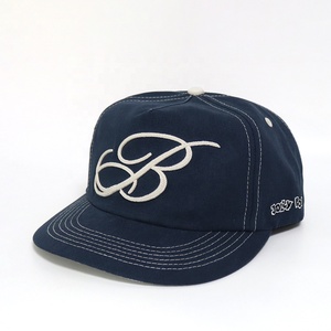 Manufacturer Low Price Wholesale 5 Panel <strong>Pre</strong>-<strong>curved</strong> Brim Soft Front <strong>Unstructured</strong> Cap Unisex Rope Embroidery Logo Snapback <strong>Hats</strong> - Product Image 1