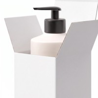 Boîte d'emballage cosmétique personnalisée en carton blanc recyclable pour rouge à lèvres, flacon pompe, pot de crème, coffret cadeau de soins de la peau avec gaufrage