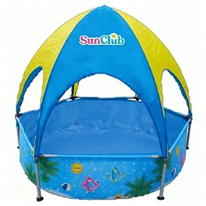 Piscina Inflable Jilong Avenli 12350 con Toldo, Fácil de Instalar, de PVC Azul Hexagonal, para Familias, con Protección Solar para Recién Nacidos - Product Image 2