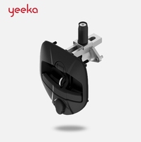 Loquet de panneau Yeeka 1710-B1 en plastique PA noir durable pour groupes électrogènes avec haute sécurité