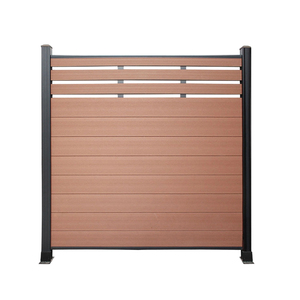 複合ガーデンWpcフェンスパネルウッドガーデンヤードフェンスプライバシー屋外Wpcウッドプラスチック - Product Image 4