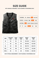 Gilet chauffant électrique d'hiver pour adultes, rechargeable, résistant à l'eau, sans manches, en tissu polyester Oxford, vêtements chauds