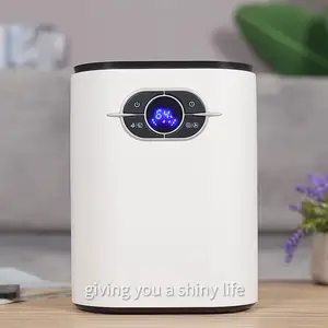 Mini desumidificador de ar doméstico, venda quente de controle remoto, purificador de ar com tela led, secador de ar, umidade, para quarto