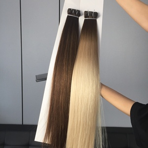 Wholesale Top Quality Machine Weft hair extensions Double Drawn Premium 100% <b>RussIan</b> Human Hair Machine Weft Hair Extensions - Product Image 4