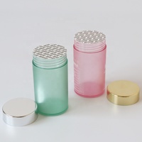 Bouteille de supplément de capsule en pet de forme ronde de luxe 150cc, pot de tablette en plastique
