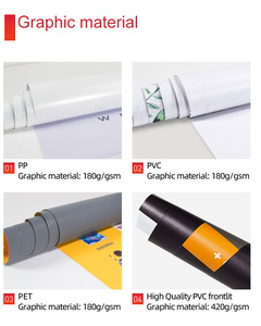 Taşınabilir rulo ekran reklam alüminyum widebase özel baskı promosyon rulo afiş standı - Product Image 6