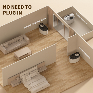 Fontaine à eau intelligente et silencieuse à lumière LED pour chat avec détecteur de mouvement Bols à boire filtrés pour animaux de compagnie Distributeur automatique d'eau pour animaux de compagnie - Product Image 4