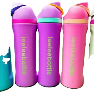 Botella de Agua Deportiva OWAL Libre de BPA, 24oz 32oz 19oz, Botella de Agua Aislada de Acero Inoxidable con Pajita para Deportes y Viajes - Product Image 4