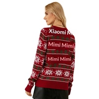 Pull en tricot de Noël pour femmes, manches longues, motif flocon de neige, pull en tricot pour fête de Noël