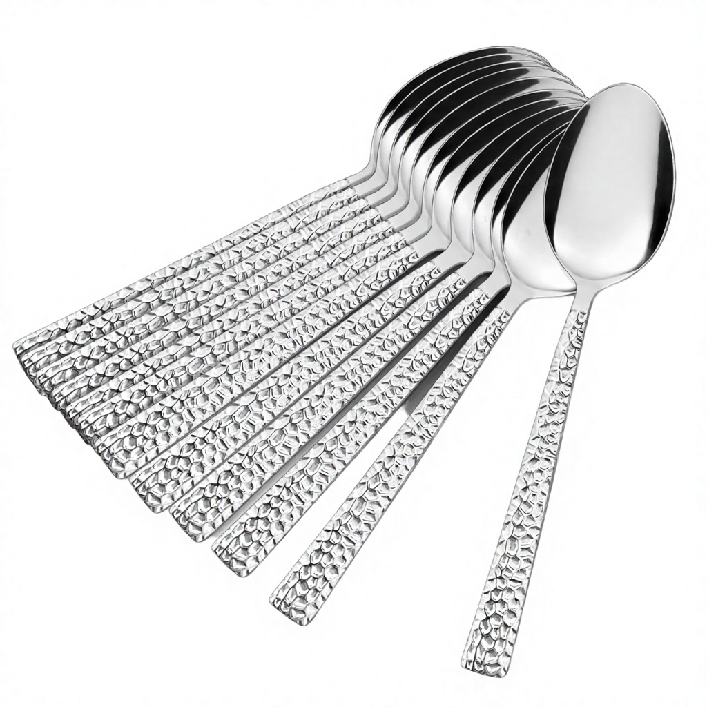 Hot Selling Customized Logo Laser Engraved Modern Metal Mirror Polish Long Handle Large Spoon · image 2