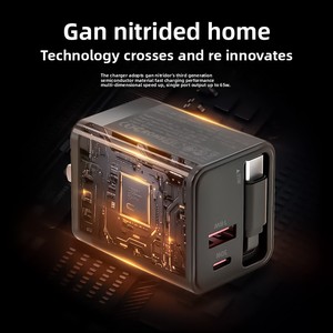 65W Gan Nhanh Chóng Sạc Với Một Mở Rộng Sạc Đầu 80Cm Dual-Cổng A + C Điện Thoại Di Động Sạc - Product Image 5