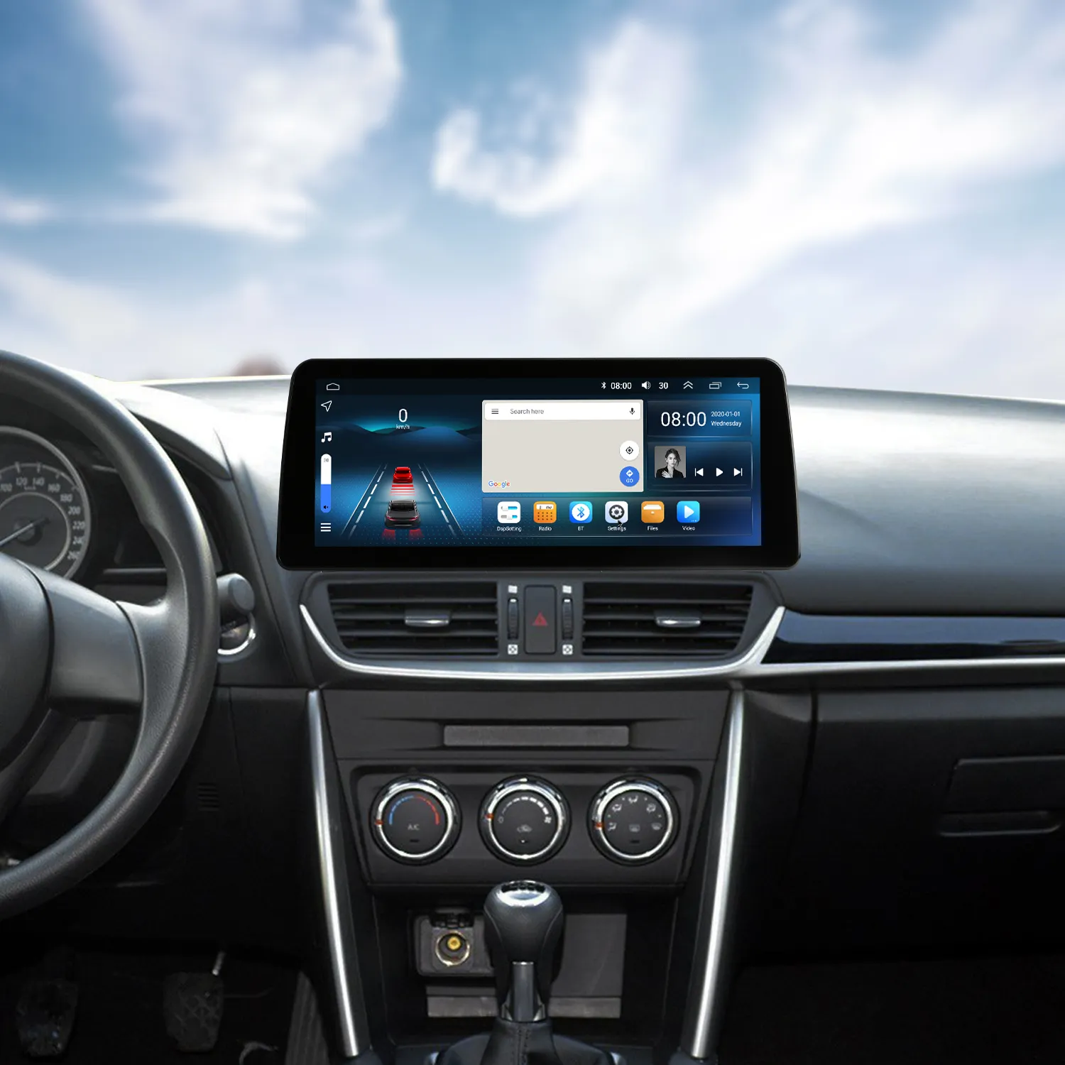 Android 10.0 12.3 inch car radio android head unit for 2016-2021 MAZDA CX-4 GPS Navigation Carplay