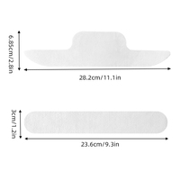 Col de chapeau avec coussinet absorbant la transpiration, coussinet anti-transpiration blanc, doublure jetable pour col de chapeau pour usage quotidien, sports et activités de plein air