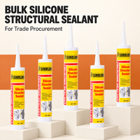 Mastic silicone structurel de construction pour verre, aluminium, béton, pierre, mur-rideau, vitrage, emballage, haute qualité, OEM