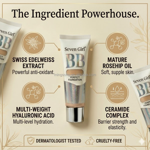 Crème <span class=keywords><strong>BB</strong></span> mate à couvrance totale, longue tenue, hydratante, imperméable, fond de teint liquide sans défaut, cosmétiques de maquillage, marque privée - Product Image 3