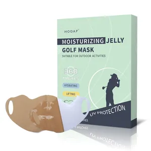 Hidratar Máscaras de golf Venta al por mayor Hidrogel Colágeno Cuidado DE LA PIEL Peel Off Belleza Anti-Uv Deporte al aire libre
