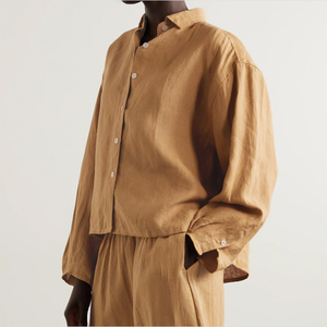 <span class=keywords><strong>Conjunto</strong></span> <span class=keywords><strong>de</strong></span> Ropa <span class=keywords><strong>de</strong></span> Salón <span class=keywords><strong>de</strong></span> <span class=keywords><strong>Lino</strong></span> <span class=keywords><strong>de</strong></span> Cáñamo <span class=keywords><strong>de</strong></span> Color Liso <span class=keywords><strong>de</strong></span> Nuevo Diseño para Mujer y <span class=keywords><strong>Hombre</strong></span> - Product Image 3
