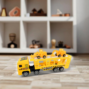 Ensemble de véhicules jouets à friction à inertie de <span class=keywords><strong>dessin</strong></span> <span class=keywords><strong>animé</strong></span> pour enfants <span class=keywords><strong>tracteur</strong></span> en plastique remorque conteneur <span class=keywords><strong>camion</strong></span> pour aventures de transport imaginatives - Product Image 4