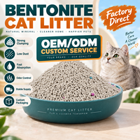 Litière pour chat biodégradable en bentonite de sodium et charbon actif, forme boule, sans poussière, agglomération rapide, contrôle des odeurs, 8 kg, OEM