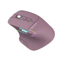 Souris ergonomique multifonction Rechargeable personnalisée BT 2.4Ghz souris sans fil pour PC portable bureau à domicile