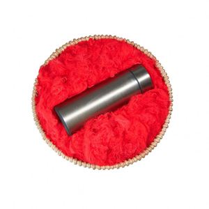 Fibres discontinues de polyester synthétiques rouges à bas prix Style conjugué creux Grade recyclé pour la filature et les tissus - Product Image 2