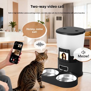 Comedero Inteligente para Mascotas con WiFi y Video de 5L, Cámara de Video HD LCD, Audio Bidireccional, Dispensador Automático de Comida para Perros y Gatos, Doble Recipiente, Aplicación Remota - Product Image 4