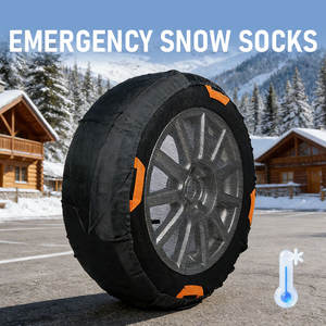 כיסויי צמיגים איכותיים לשלג, כיסוי מלא, שרשראות חירום לצמיגי רכב, בדים טקסטיליים, 40 קמ/שעה, מכוניות משפחתיות, SUV, MPV, חדש - Product Image 3