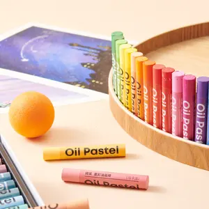KALOR Oil Pastels Multi Vibrant Colors Funny Cute Non Toxic Safe Washable Smooth Water Soluble Crayon