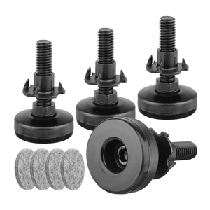 Patas Niveladoras para Muebles de Alta Resistencia, Patas Ajustables de 3/8'' para Sillas, Patas con Tornillo Ajustable para Patas de Silla, Deslizadores de Plástico - Product Image 1