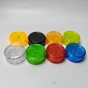 Prix de gros : Grinder manuel en plastique acrylique à 3 couches, personnalisable, 60 mm, coloré, pour tabac, herbes et cigarettes - Product Image 4