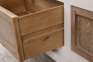 Moderno Vintage legno <span class=keywords><strong>TV</strong></span> Stand 4 cassetti di alta qualità di nuovo Design per soggiorno unità di mobili da tavolo casa di stoccaggio mobili appartamento - Product Image 5