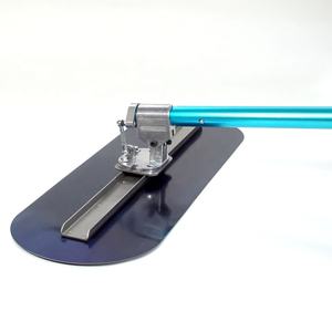 Alat tangan pisau apung beton biru dengan tongkat Glider ujung bulat baja biru yang besar-pisau sekop Fresno - Product Image 3