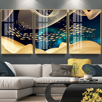 Cadre photo mural décoratif en métal Tenture murale Peinture en verre Peinture en porcelaine de cristal