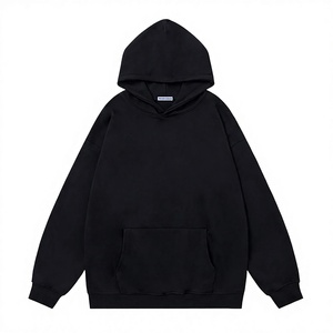 Fabricante OEM/ODM, Sudadera con Capucha Extra Grande de Alta Calidad, Mezcla de Polialgodón, 350 GSM, Impresión de Logotipo Personalizado, Hecho en I - Product Image 3