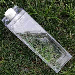 Wholesale Hot Sale1000ml Plastic <b>Clear</b> Transparent Colored Drinking Bottle Milk Carton Water Bottle for Outside Sports - Product Image 3