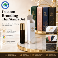 Boîte pliante fine en carton blanc avec logo personnalisé pour rouge à lèvres et flacon roll-on d'huile essentielle, échantillon de parfum, directement de l'usine