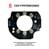 Accessoire de caméra de sécurité 5V, carte IR PCBA avec photosensible - Fabrication sur mesure ODM OEM, panneau de vision nocturne infrarouge 850nm 940nm