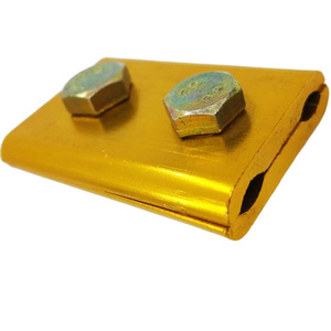 Connecteurs de câble de terre en <span class=keywords><strong>cuivre</strong></span> à <span class=keywords><strong>double</strong></span> fente, vente directe usine, service OEM, pour installations de communication - Product Image 2