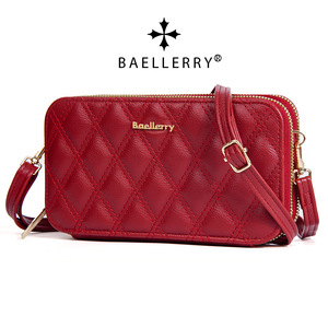 Baellerry Women's Crossbody Phone Bag Blue Quilted Zipper Shoulder Bag Multiple Pockets Portable Everyday Use - Product Image 2