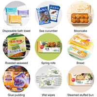 Machine d'emballage industrielle et commerciale entièrement automatique SZ-801W pour sachets coussin, aliments surgelés avec plateau, haute vitesse et stable, pour raviolis