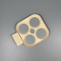 Emballages de bière en pulpe moulée biodégradable à pressage à sec, recyclables, pour 4 canettes, porte-canettes pour 4 canettes