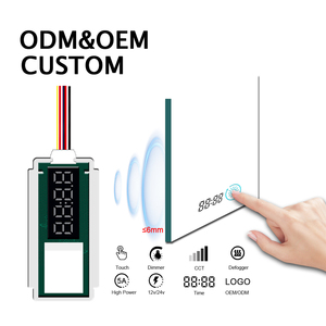 12V LED Gương phòng tắm với nhiệt độ hiển thị một nút cảm ứng dimmer điều khiển cảm biến điện dung cảm ứng chuyển đổi - Product Image 2