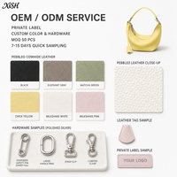 Produsen Tas Kulit Asli OEM Logo Kustom Wanita Tas Yuanbao Desainer Tote Selempang Bahu Dompet Pemasok Grosir