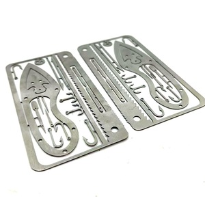 Multi Functional Survival Tools With Fish Hooks Stainless Steel 10.1cm Outdoor Activities Fishing Gear - Product Image 2