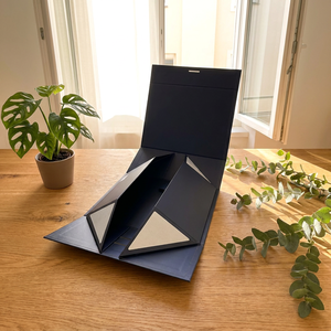 In Stock Rigid Magnetic Waterproof <b>Foldable</b> <b>Box</b> with Ribbon for Skin Care Serum & Face Cream Corporate Branding Fast Delivery - Product Image 3